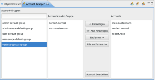 [Translate to EN:] Neue Account- und Gruppenverwaltung