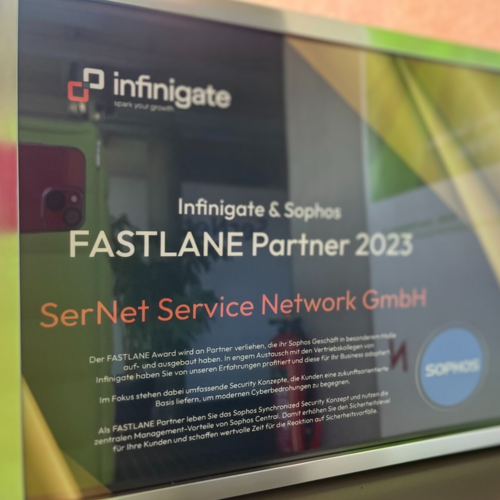 Sophos Fastlane Award für SerNet