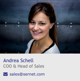 Andrea Schell, CFO SerNet Inc. SerNet Contact Andrea Schell