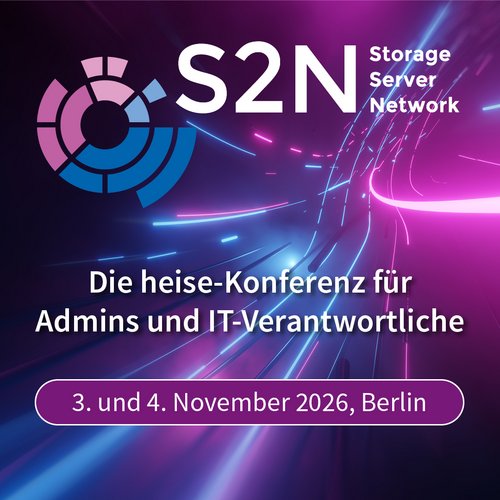Die Heise Konferenz Storage Server Network findet dieses Jahr am 3. und 4. November in Berlin statt